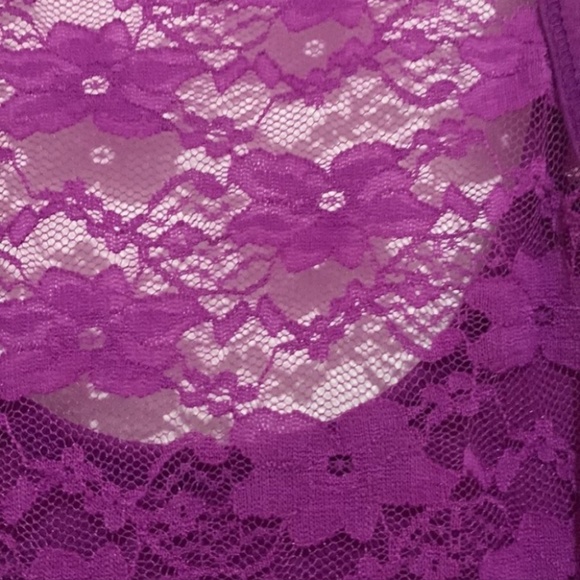4/$20 Purple full lace back Indy sleaze tank - Picture 3 of 4